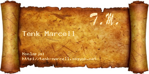 Tenk Marcell névjegykártya